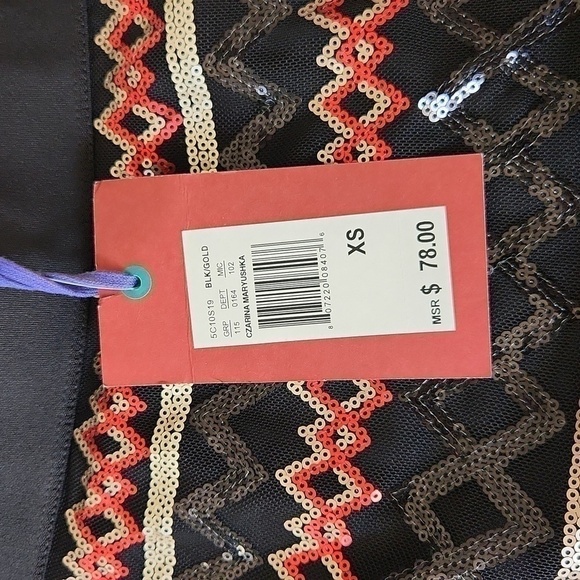 Chelsea & Violet mini skirt sequence Nordstrom Party Glam  Christmas Dinner - Picture 2 of 6